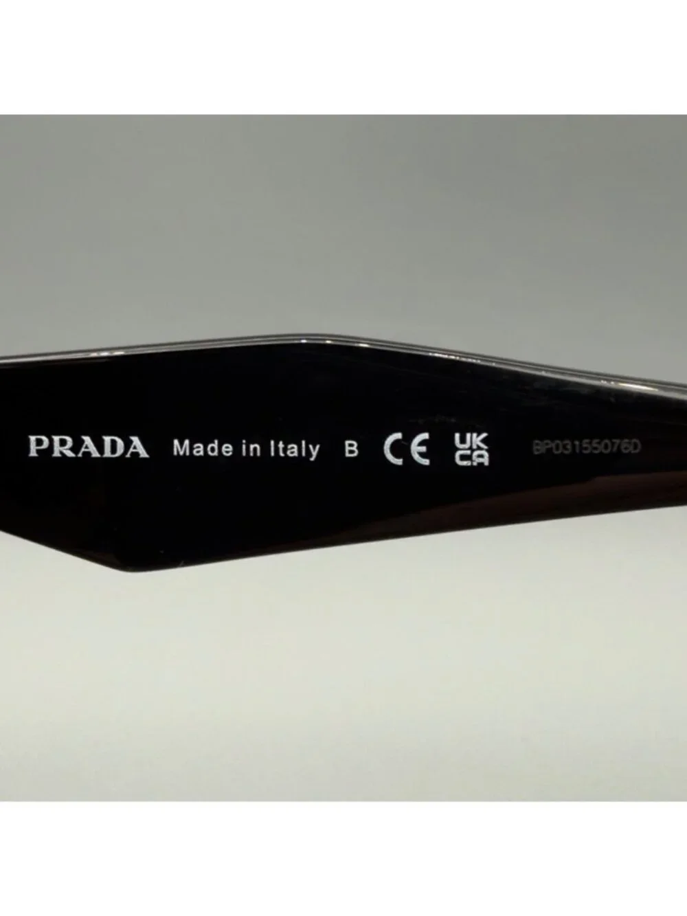 Prada PR 19ZS 1AB5S0 Sunglasses Black Dark Grey Lens 55 17 145 3N - Picture 9 of 13